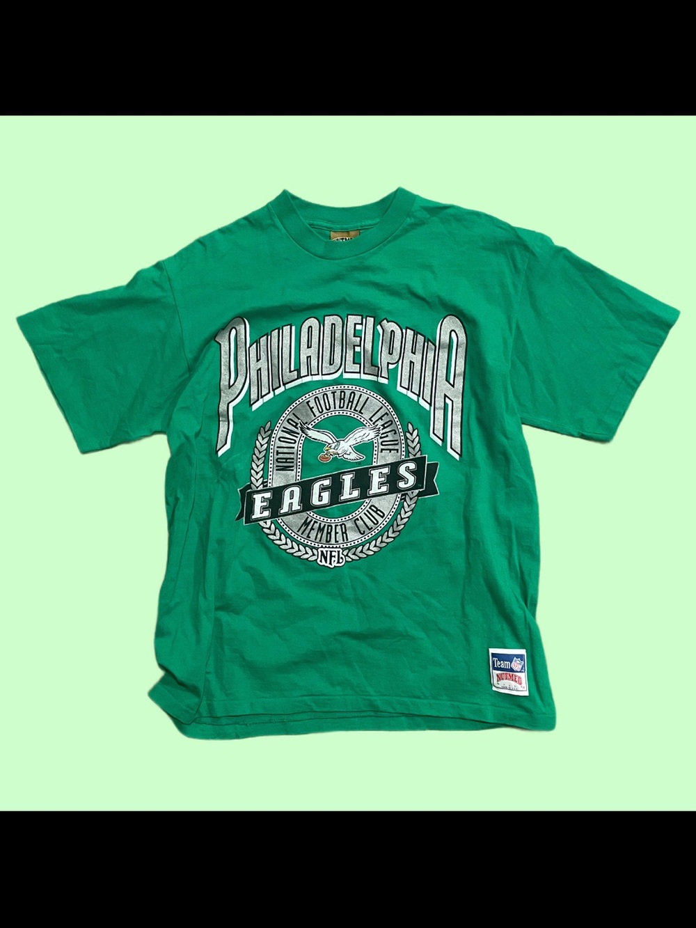 Philadelphia Eagles Green Graphic Short Sleeve Tee